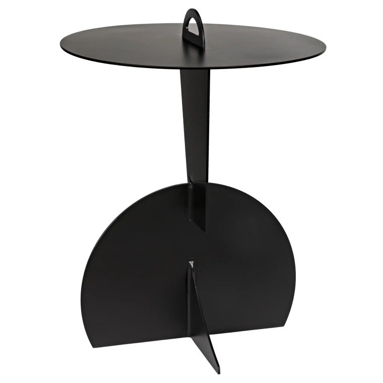 Noir Mobilis Side Table in Matte Black GTAB922MTB