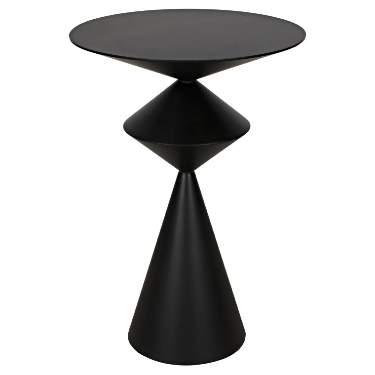 Noir Zasa Side Table in Matte Black GTAB947MTB
