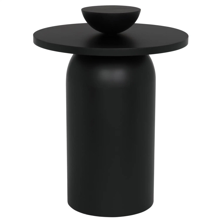 Noir Arabella Side Table in Matte Black GTAB987MTB