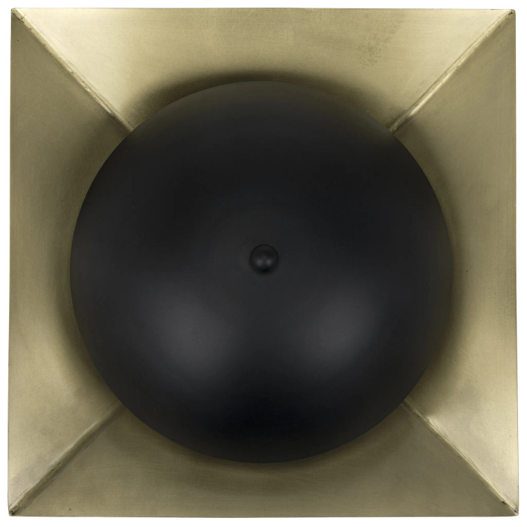 Noir Agila Sconce in Brass LAMP746MB
