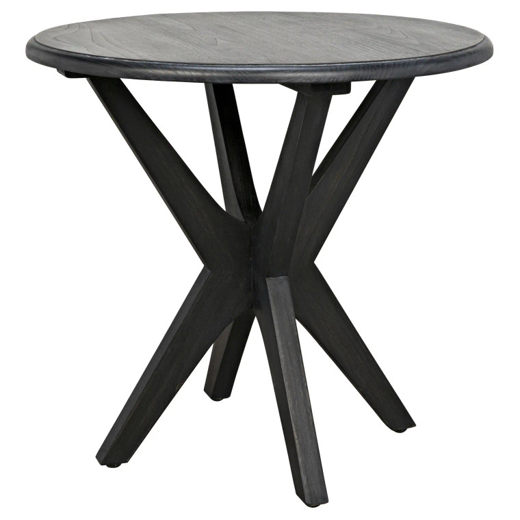 Noir Fox Side Table in Charcoal Black AE-12CHB