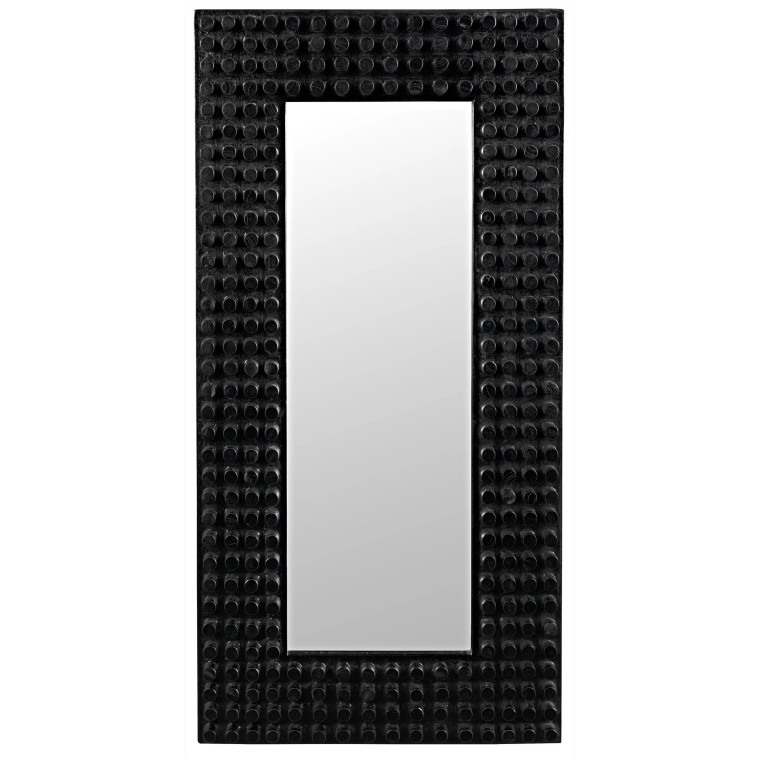 Noir Faustus Mirror in Charcoal Black AE-153CHB