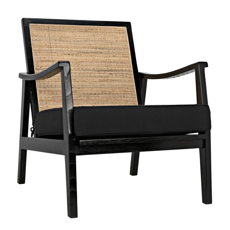 Noir Lichtenstein Chair in Charcoal Black AE-215CHB