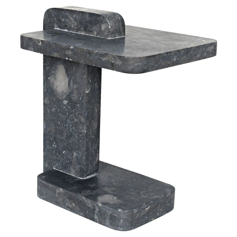 Noir North Side Table in Black Marble AM-293BM