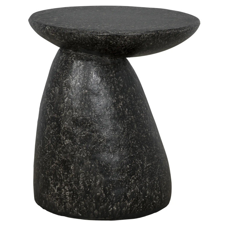 Noir Kurokawa Side Table in Black Fiber Cement AR-301BF