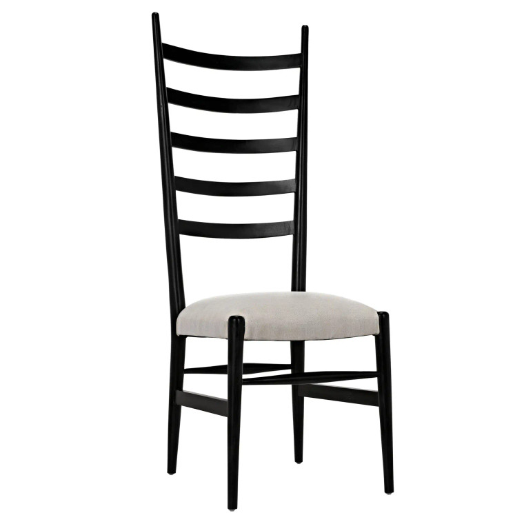Noir Ladder Chair in Hand Rubbed Black GCHA132HB