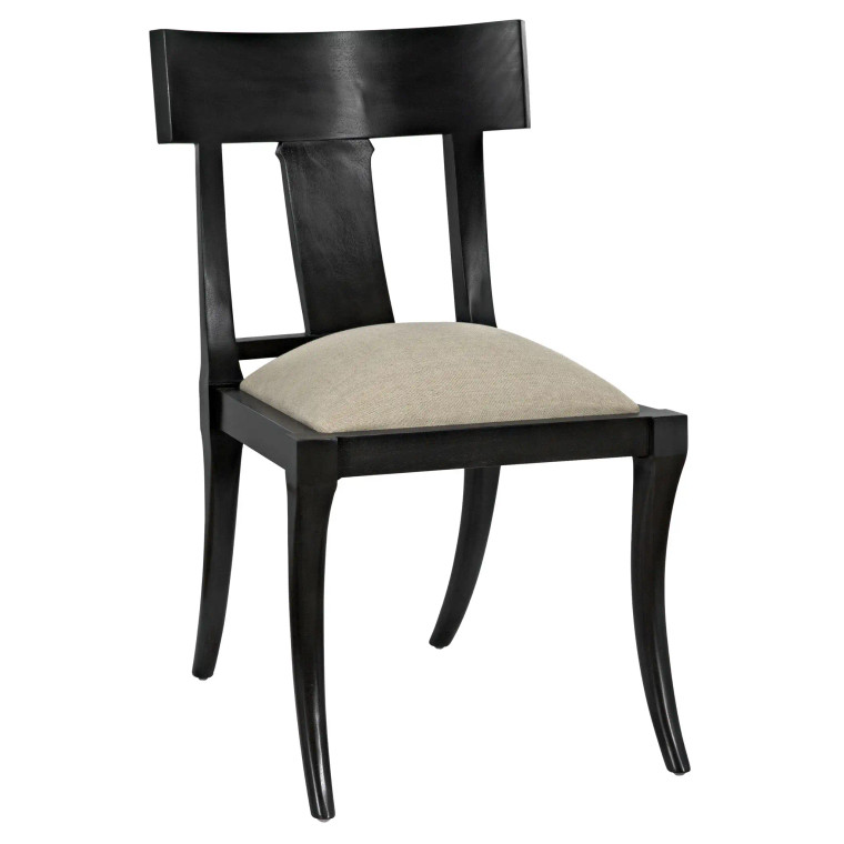 Noir Athena Side Chair in Pale GCHA239P