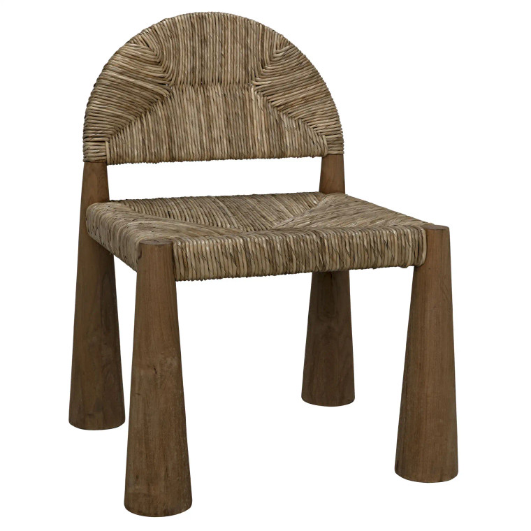 Noir Laredo Chair in Clear Coat Flat GCHA295T