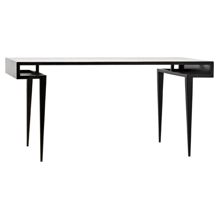 Noir Stiletto Desk in Matte Black GDES153MTB