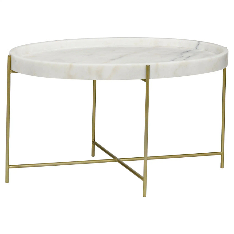 Noir Che Cocktail Table in Antique Brass GTAB1018MB