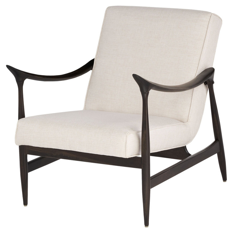 Cyan Design Oscar Arm Chair Dark Brown Cream 11729