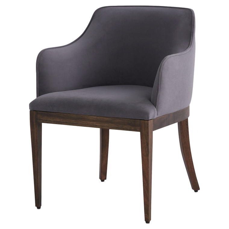 Cyan Design Dublin Chair Dark Brown Grey Velour 11759