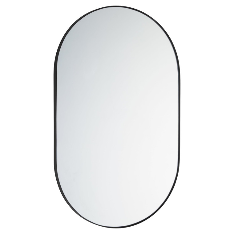 Quorum  Capsule Mirror - Matte Black 15-2032-59
