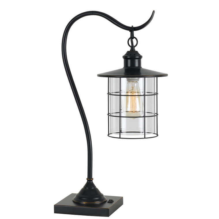 CAL Lighting 60W Silverton Desk Lamp (Edison Bulb Included) Dark Bronze BO-2668DK-DB