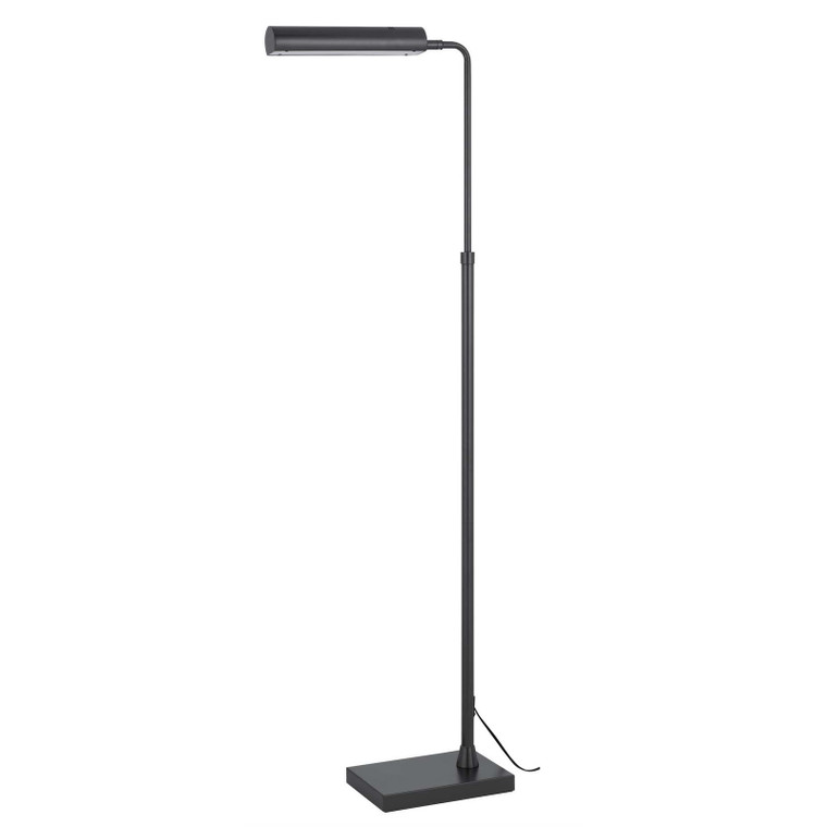CAL Lighting Delray 17W, 3000K non dimmable integrated LED metal floor lamp with adjustable height Charcoal Grey BO-3133FL-GR