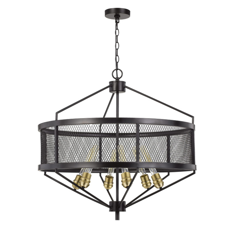 CAL Lighting Halle Metal Chandelier (Edison Bulbs Are Not Included)  FX-3743-6