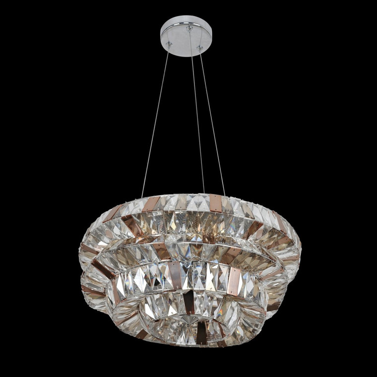 Allegri Crystal Gehry 18 Inch Pendant in Chrome 026351-010-FR000