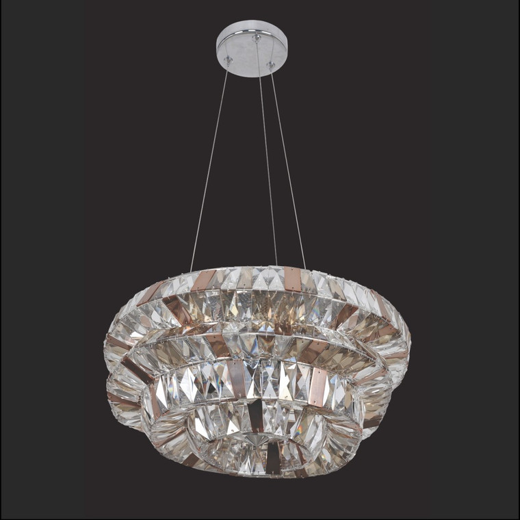 Allegri Crystal Gehry 31 Inch Pendant in Chrome 026352-010-FR000