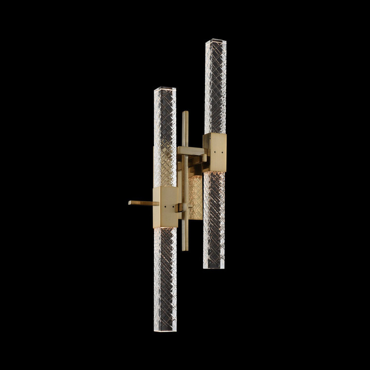 Allegri Crystal Apollo 4 Light Wall Sconce in Brushed Champagne Gold 034922-038-FR001