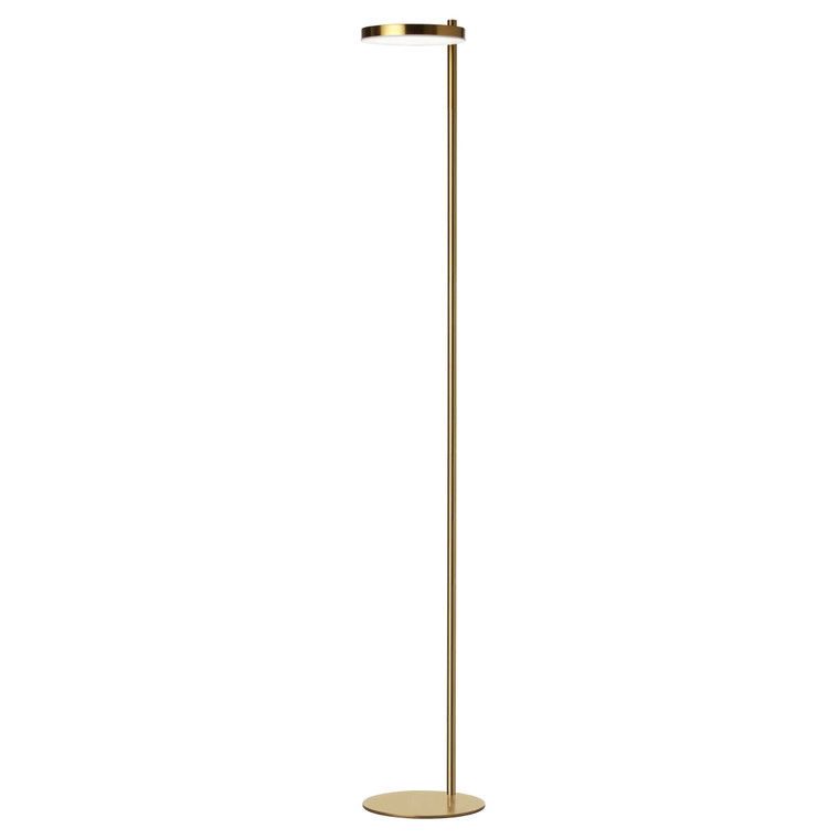 Dainolite 1 Light LED Fia Floor Lamp Aged Brass FIA-6030LEDF-AGB