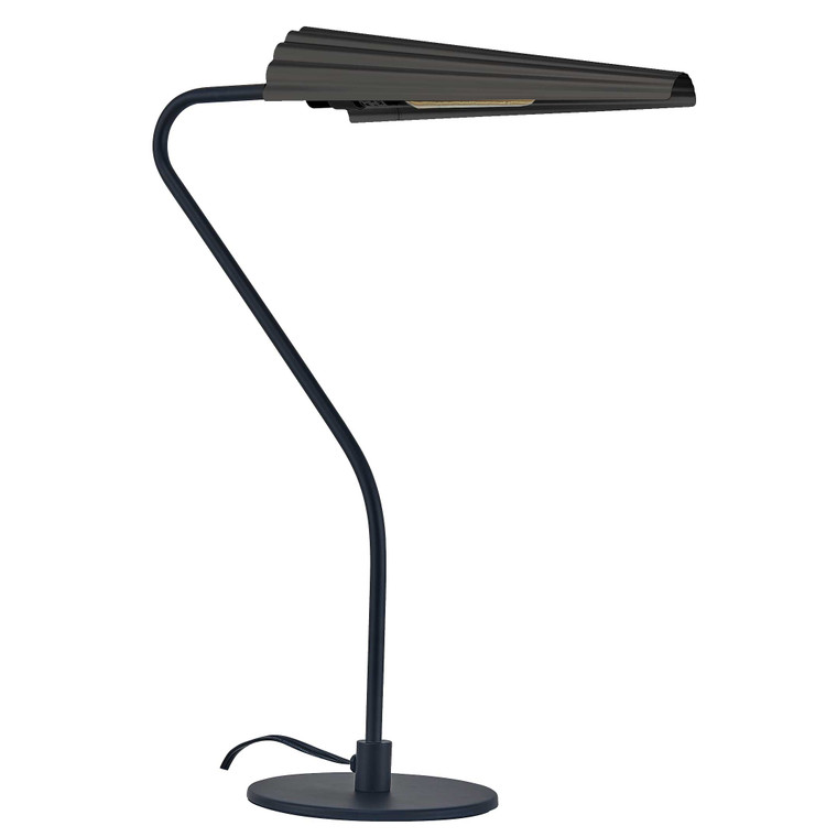 Dainolite 1 Light Incandescent Cassie Table Lamp Matte Black w/ a Matte Black Shade CSE-211T-MB