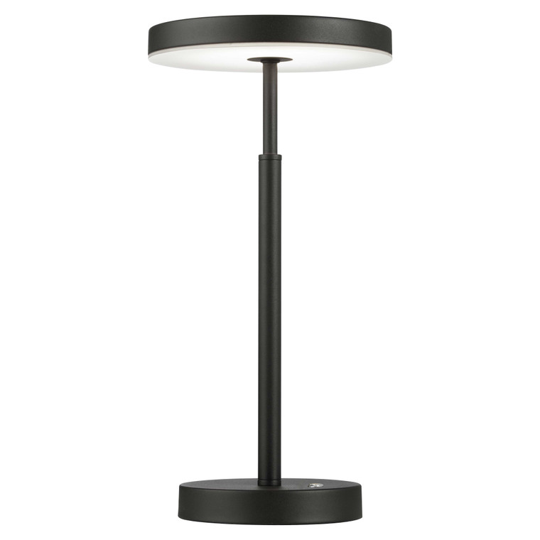 Dainolite 10W Table Lamp, Sandy Black w/ White Acrylic Diffuser  FCE-1510LEDT-SB