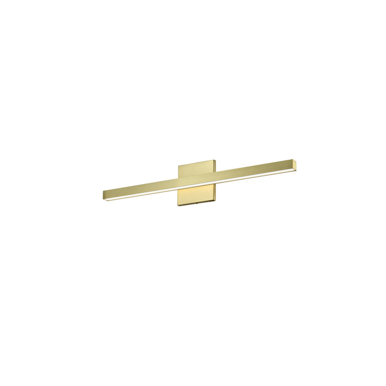 Dainolite 18W Vanity, Aged Brass with Frosted Acrylic Diffuser ARL-2518LEDW-AGB