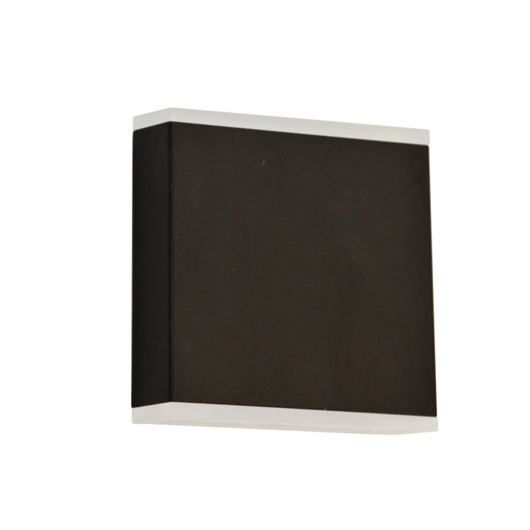 Dainolite 15W LED Wall Sconce, Matte Black with Frosted Acrylic Diffuser EMY-550-5W-MB