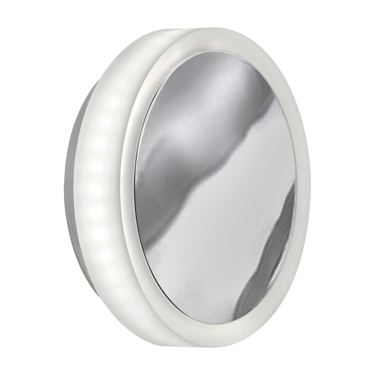 Dainolite 12W Polished Chrome Wall Sconce w/ Frosted Acrylic Diffuser  TOP-612LEDW-PC