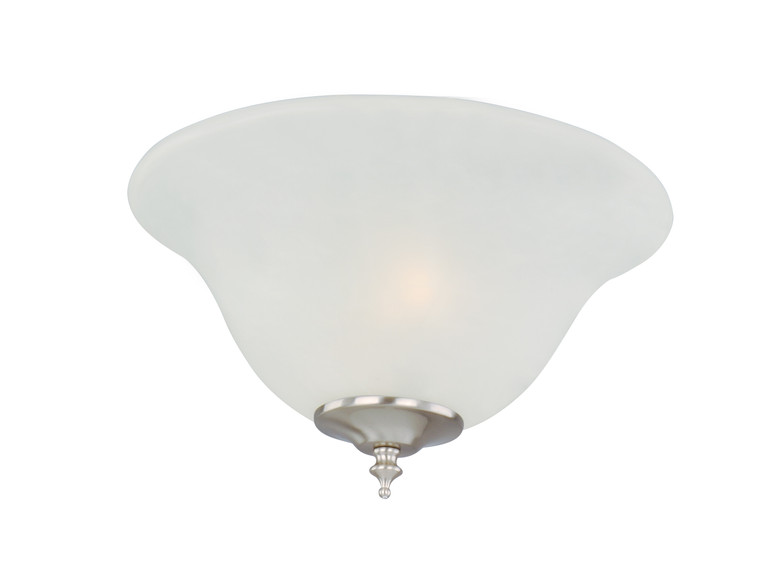 Maxim 2-Light Ceiling Fan Light Kit w GU24 FT Glass in Satin Nickel 992732SN