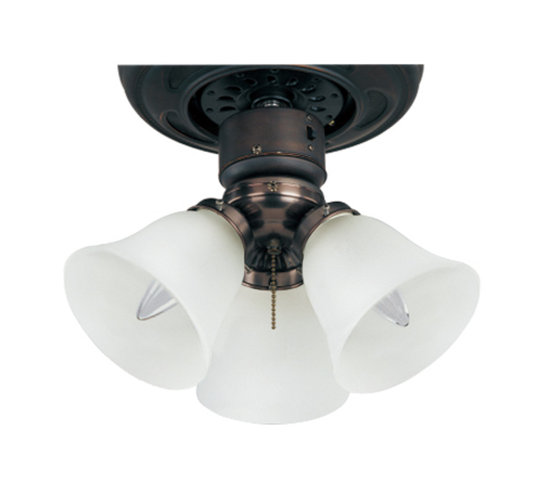 Maxim 3-Light Ceiling Fan Light Kit in Oil Rubbed Bronze FKT207FTOI