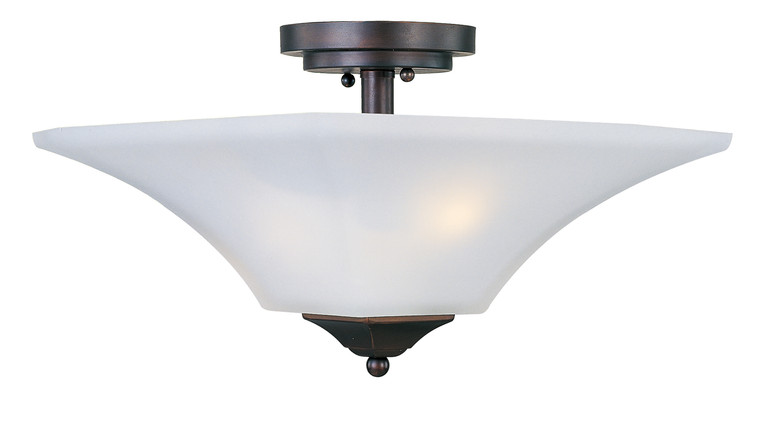 Maxim Aurora 2-Light Semi-Flush Mount in Oil Rubbed Bronze 20091FTOI