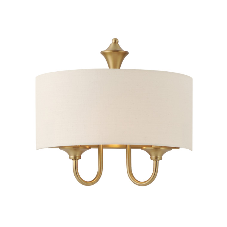 Maxim Bongo 1-Light Wall Sconce in Natural Aged Brass 10012OMNAB