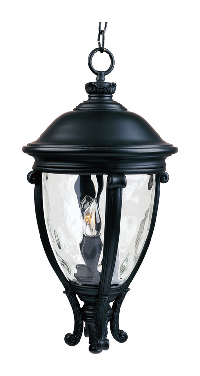Maxim Camden VX 3-Light Outdoor Hanging Lantern in Black 41429WGBK