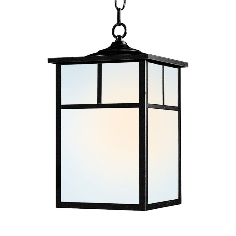 Maxim Coldwater 1-Light Hanging Lantern in Black 4058WTBK