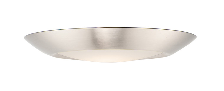 Maxim Diverse 7.5" LED Flush Mount 3000K Non-T24 in Satin Nickel 57613WTSN