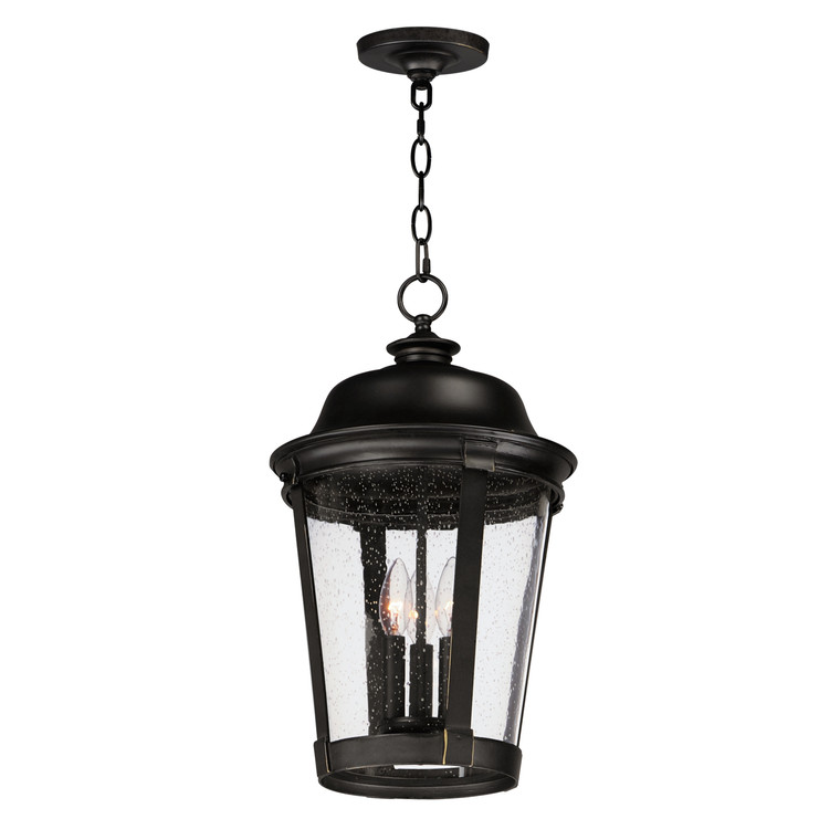 Maxim Dover Cast 3-Light Outdoor Hanging Lantern in Bronze 3029CDBZ