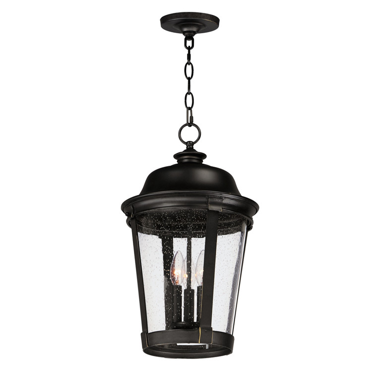 Maxim Dover VX 3-Light Outdoor Hanging Lantern in Bronze 40099CDBZ