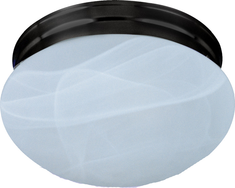 Maxim Essentials 2-Light Flush Mount in Oil Rubbed Bronze 5885MROI