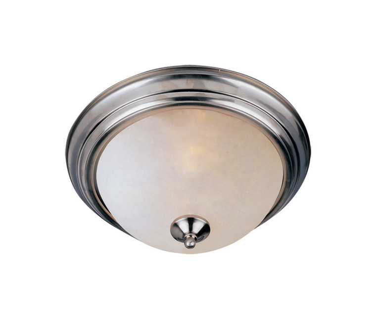 Maxim Essentials 2-Light Flush Mount in Satin Nickel 5849FTSN