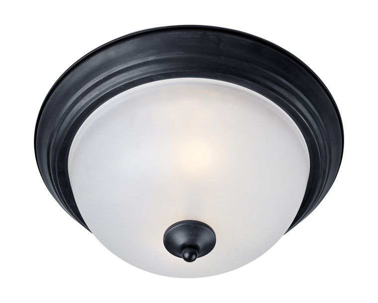 Maxim Essentials 3-Light Flush Mount in Black 5842FTBK