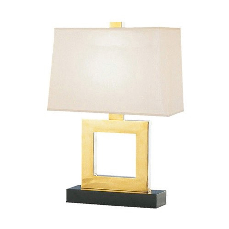 Robert Abbey Doughnut Table Lamp in Natural Brass Finish 100XBN