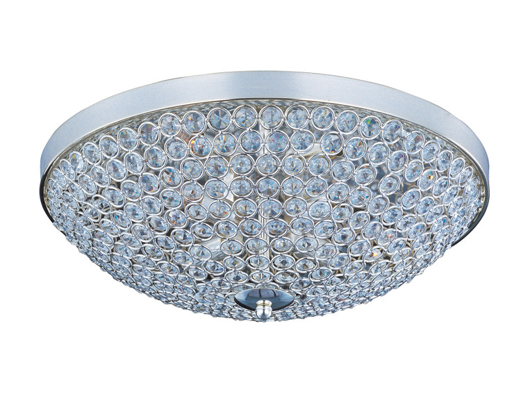 Maxim Glimmer 4-Light Flush Mount in Plated Silver 39871BCPS