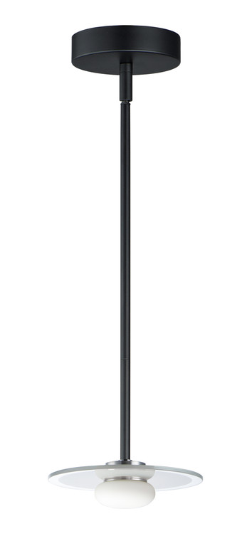 Maxim Helio 1-Light LED Mini Pendant in Black 94760FTSWBK