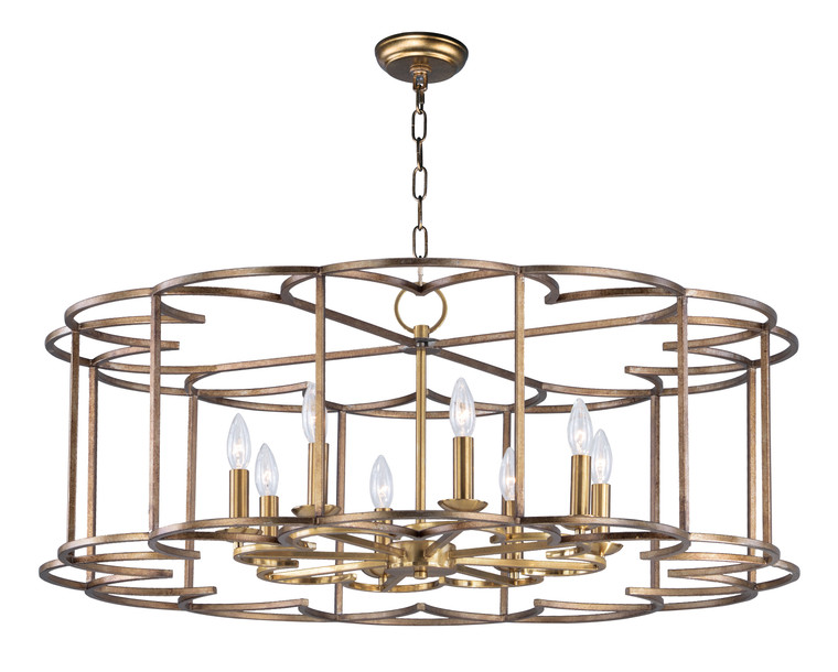 Maxim Helix 8-Light Chandelier in Bronze Fusion 24734BZF