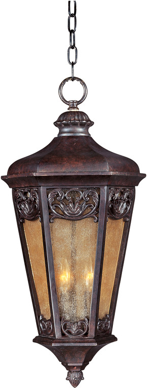 Maxim Lexington VX 3-Light Outdoor Hanging Lantern in Colonial Umber 40177NSCU