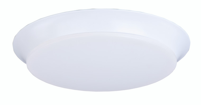 Maxim Low Profile LED 13.75" Flush Mount EM Back Up in White 87598WTWT