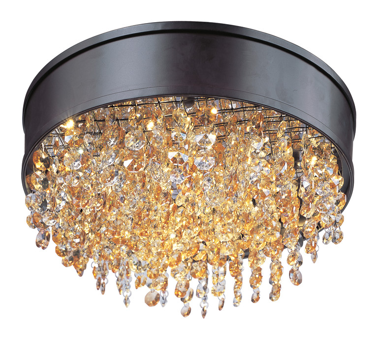 Maxim Mystic 11-Light LED Flush Mount in Bronze 39650SHBZ