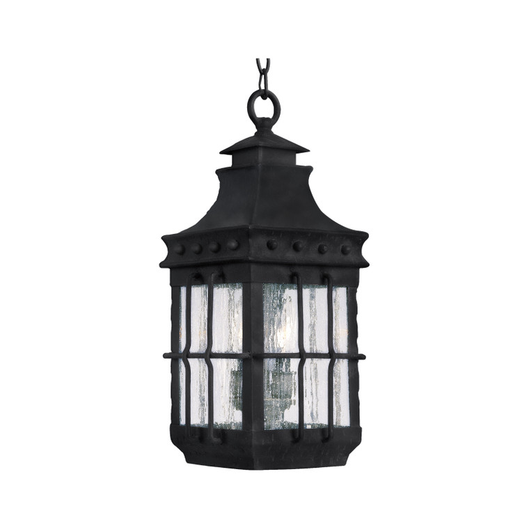 Maxim Nantucket 3-Light Outdoor Hanging Lantern in Country Forge 30088CDCF