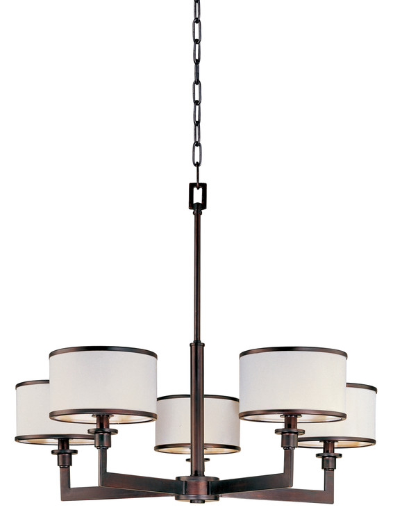 Maxim Nexus 5-Light Chandelier in Oil Rubbed Bronze 12055WTOI